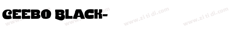 Ceebo Black字体转换